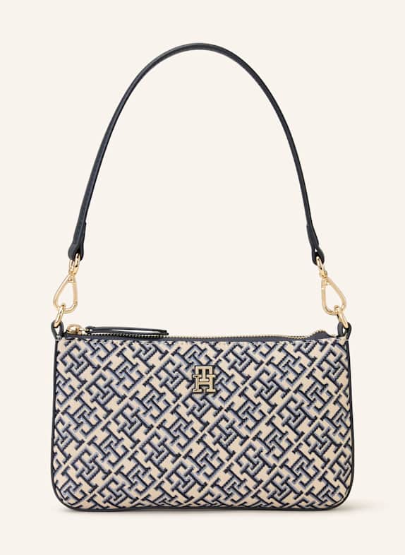 TOMMY HILFIGER Schultertasche DUNKELBLAU/ CREME