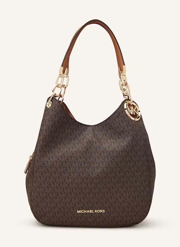 MICHAEL KORS Schultertasche DUNKELBRAUN/ BRAUN