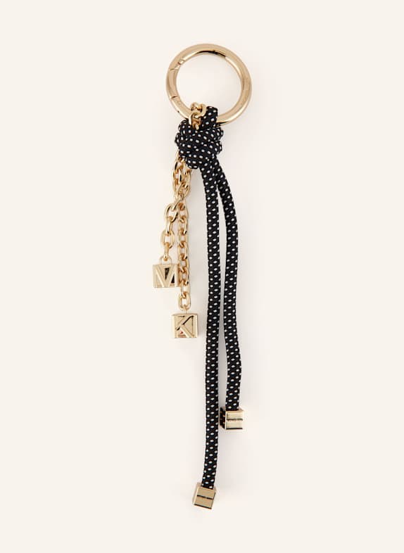 MICHAEL KORS Taschenanhänger SCHWARZ/ GOLD