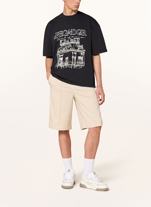 PEGADOR Oversized shirt BARNO ZWART