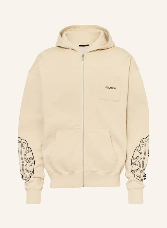 PEGADOR Oversized-Sweatjacke FENROR BEIGE