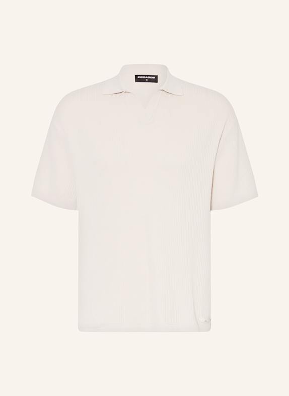 PEGADOR Koszulka polo z dzianiny CAMPBELL BEŻOWY