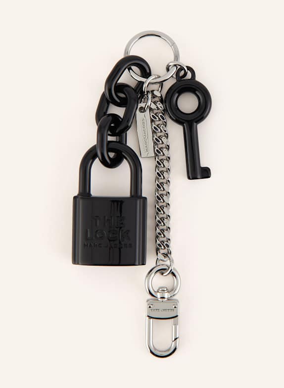 MARC JACOBS Taschenanhänger THE LOCK CHARM CHAIN SCHWARZ