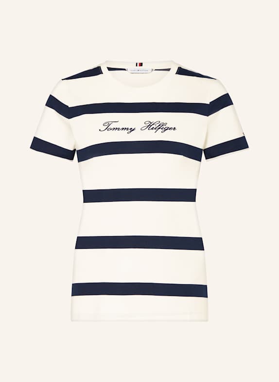 TOMMY HILFIGER T-Shirt WEISS/ DUNKELBLAU