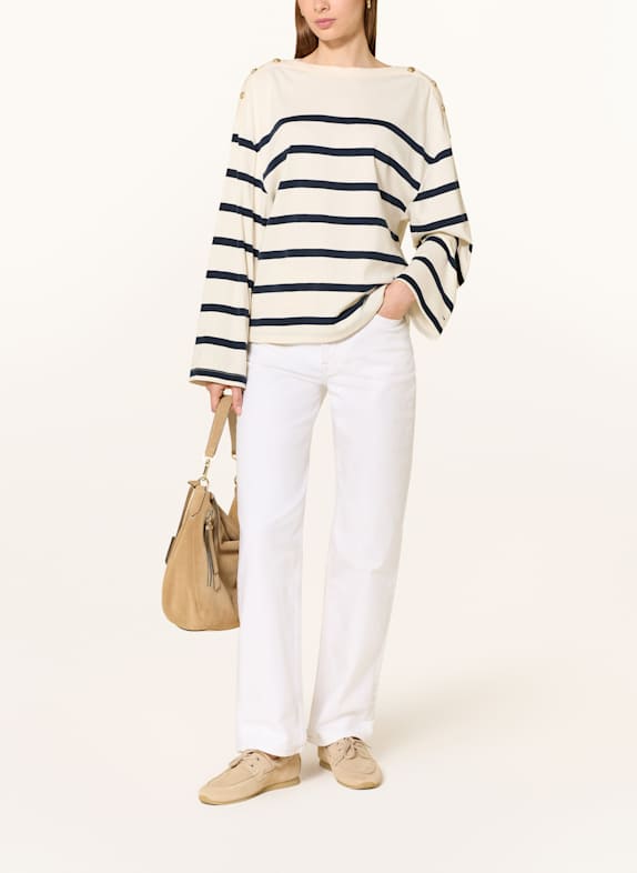 TOMMY HILFIGER trui DONKERBLAUW / ECRU
