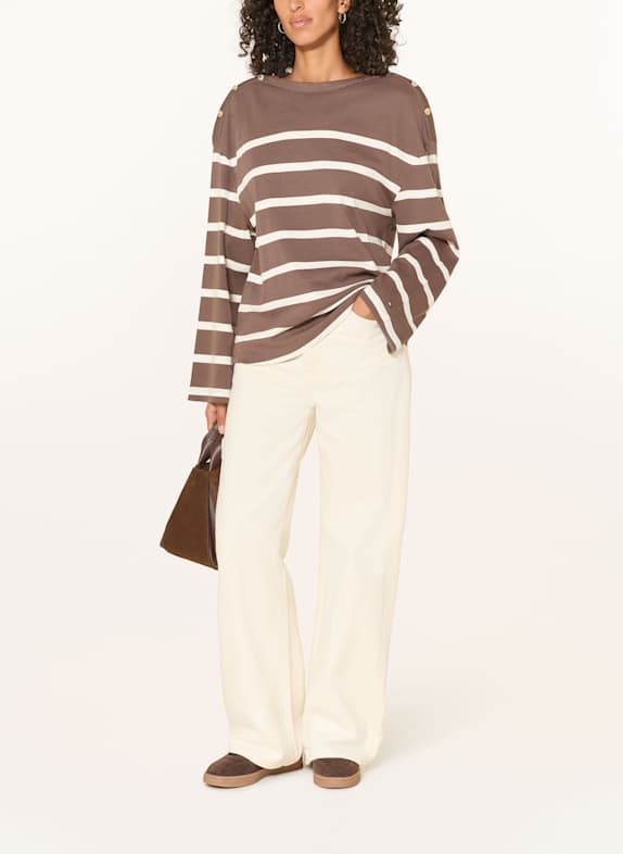 TOMMY HILFIGER trui BRUIN / WIT
