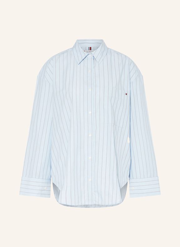 TOMMY HILFIGER Hemdbluse HELLBLAU