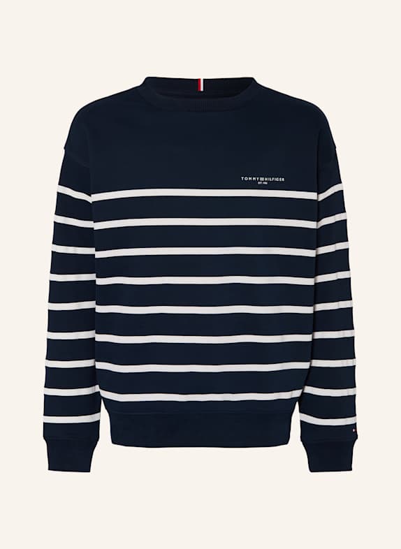 TOMMY HILFIGER Sweatshirt DUNKELBLAU/ ROSÉ