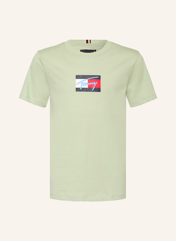 TOMMY HILFIGER T-shirt JASNOZIELONY