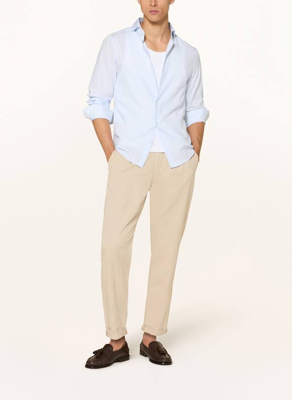 TOMMY HILFIGER Shirt slim fit LIGHT BLUE / WHITE