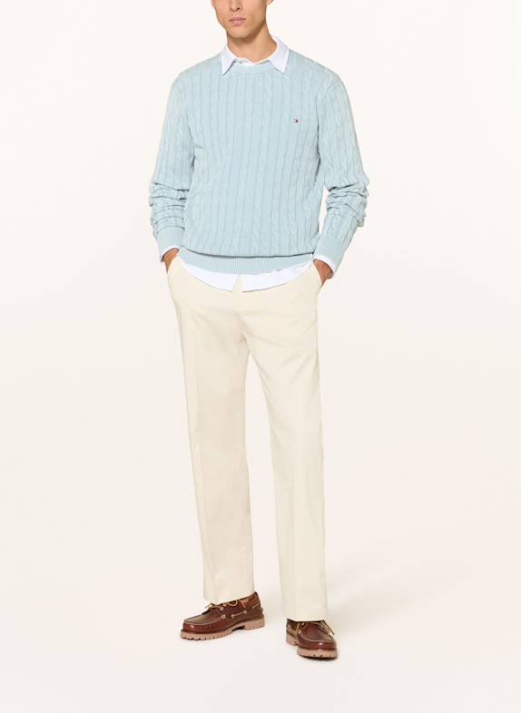 TOMMY HILFIGER Pullover HELLBLAU