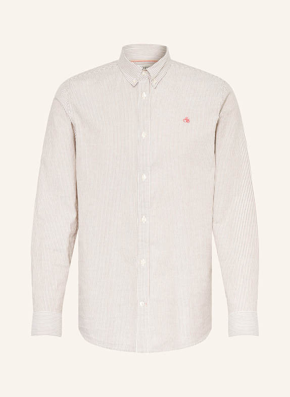 SCOTCH & SODA Koszula regular fit BIAŁY/ BRĄZOWY