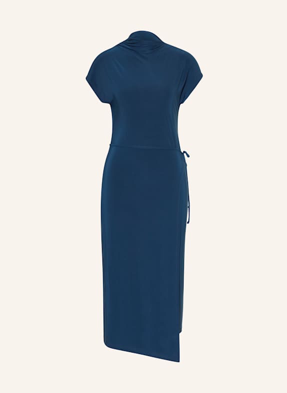Calvin Klein Jerseykleid in Wickeloptik DUNKELBLAU