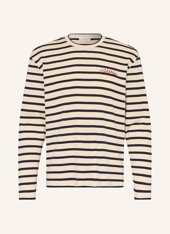 Calvin Klein Jeans Longsleeve CREME / SCHWARZ