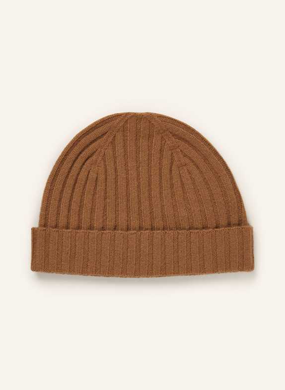 STROKESMAN'S Cashmere-Mütze COGNAC