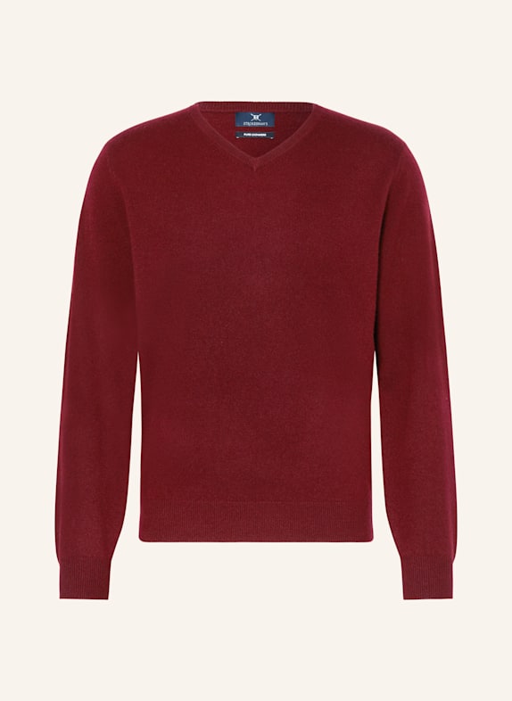STROKESMAN'S Cashmere-Pullover DUNKELROT