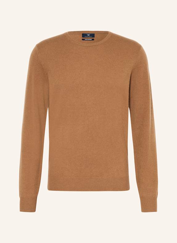 STROKESMAN'S Cashmere-Pullover COGNAC