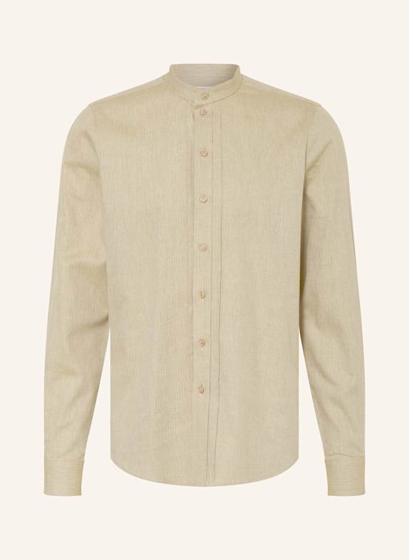 Johann & Johanna Chemise traditionnelle coupe classique avec col montant VERT CLAIR
