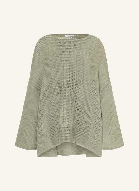 MRS & HUGS Oversized sweater with cashmere KHAKI