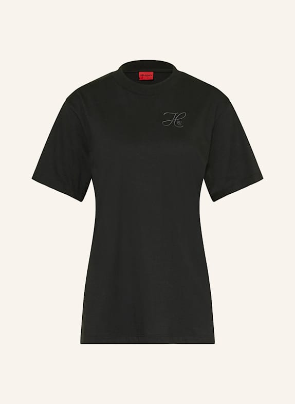HUGO T-Shirt VINTAGE SCHWARZ