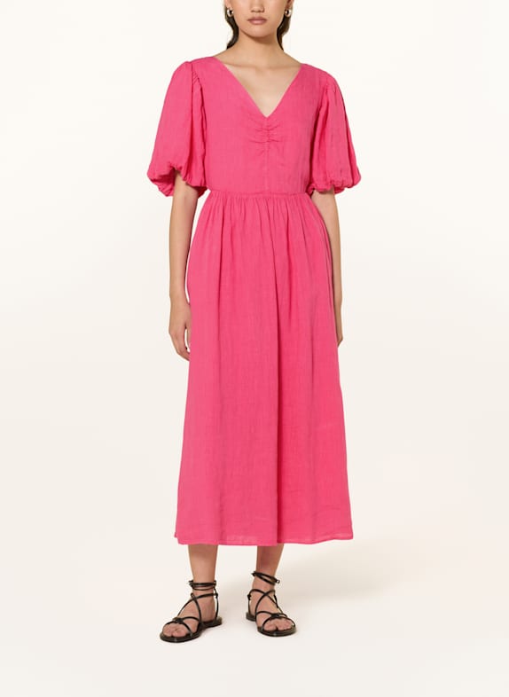 MRS & HUGS Linen dress PINK