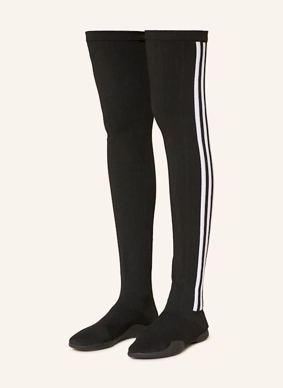 adidas Originals Overknee-Stiefel TAEKWONDO MEI SCHWARZ/ WEISS