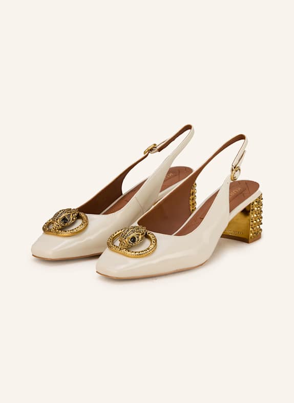 KURT GEIGER Slingpumps mit Schmucksteinen CREME