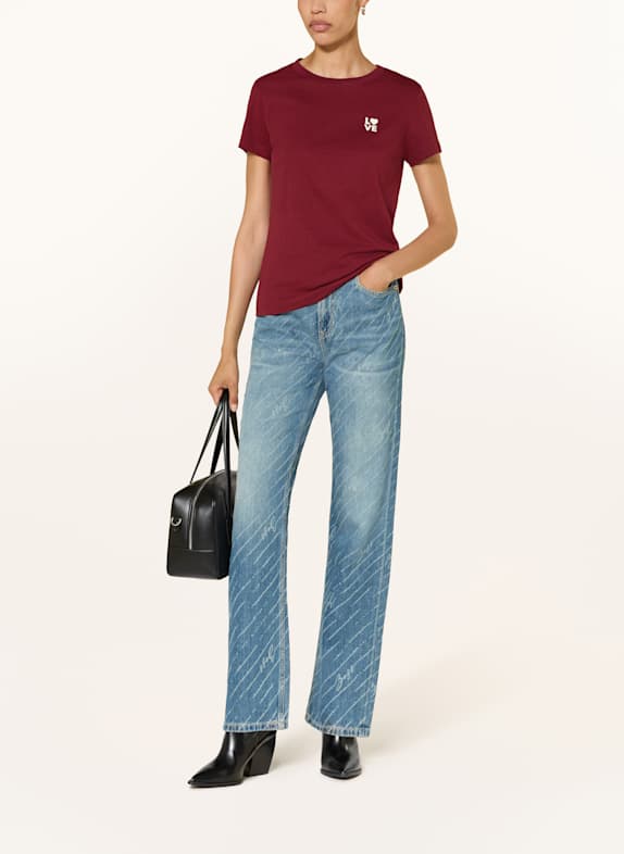 BOSS T-shirt ESOGO DONKERROOD