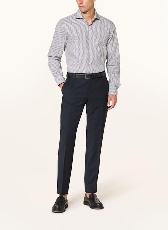 JOOP! Overhemd PARES Slim Fit WIT / GRIJS / ZWART