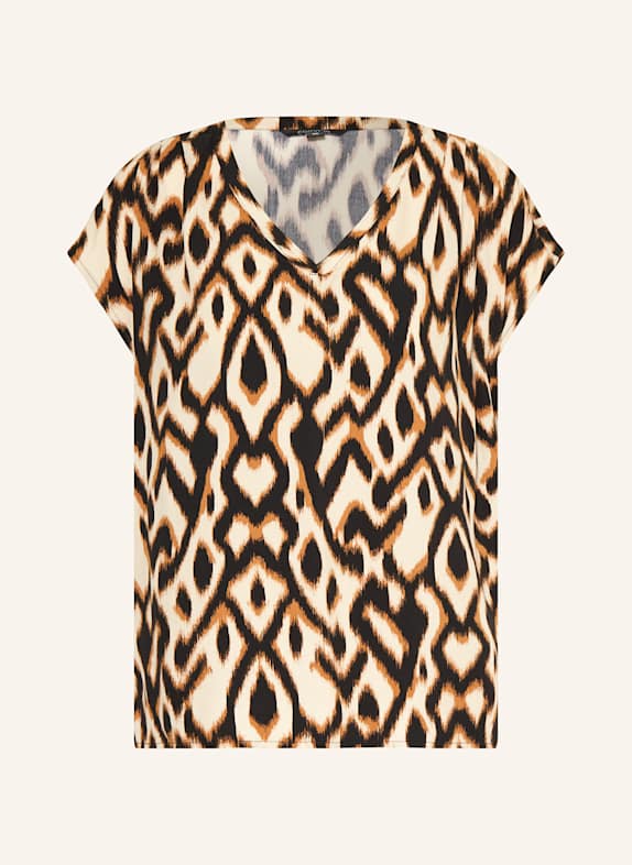 comma Blusenshirt BEIGE/ SCHWARZ