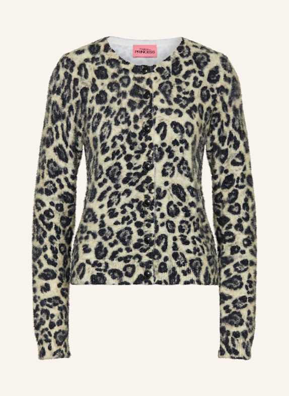 FrogBox Strickjacke BEIGE/ SCHWARZ