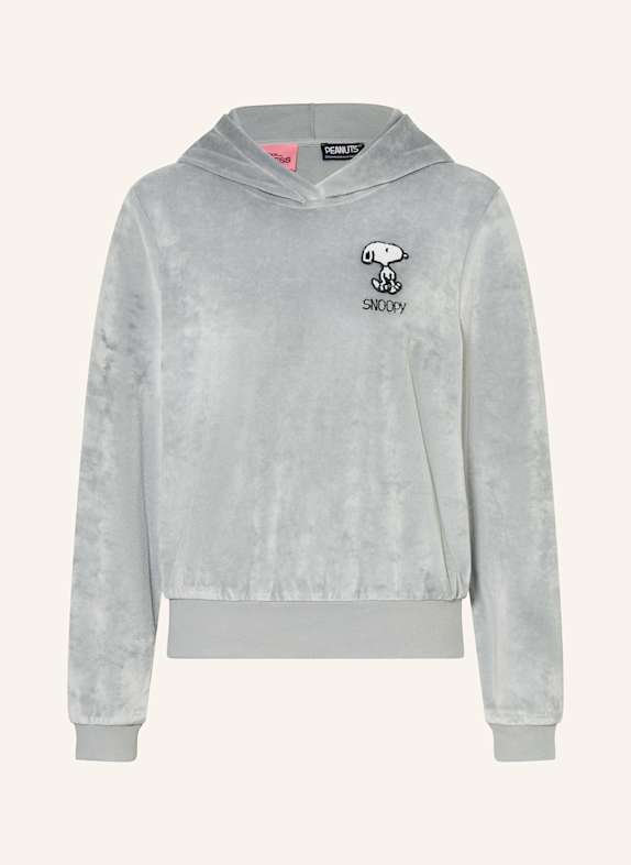 FrogBox Nicki-Hoodie mit Schmuckperlen GRAU