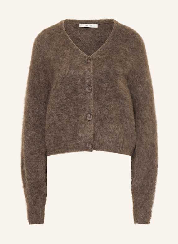 GESTUZ Strickjacke GZDEBBIE mit Mohair BRAUN