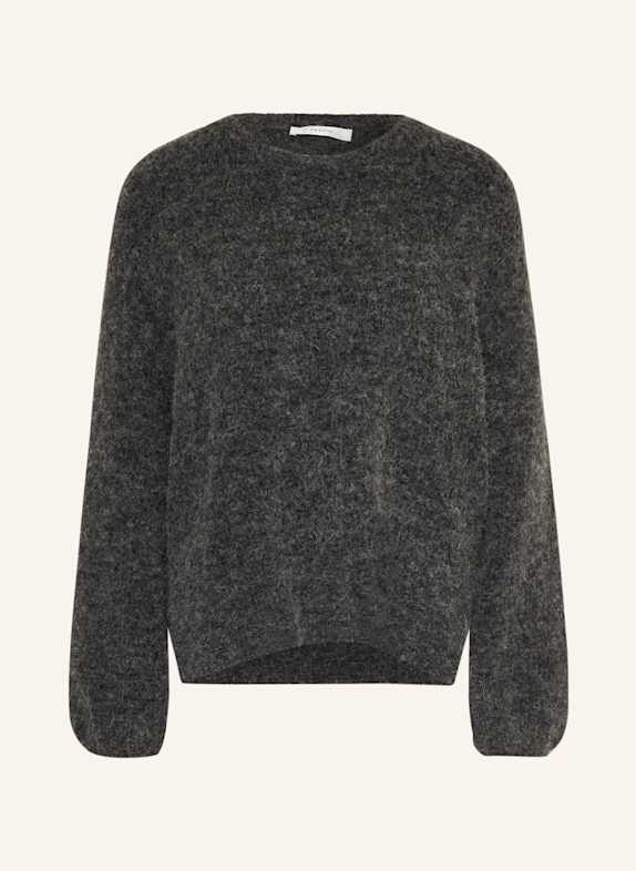 GESTUZ Pullover GZALPHA mit Alpaka DUNKELGRAU