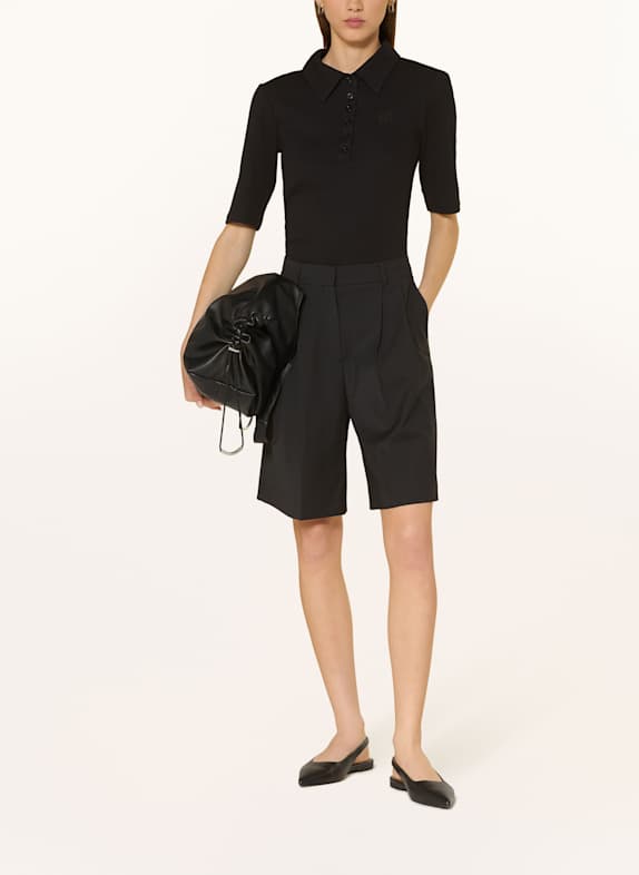 GESTUZ Jersey poloshirt GZDREW ZWART