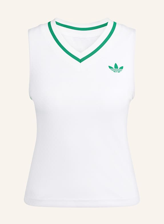 adidas Tílko TENNIS CLIMACOOL TANK PRO BÍLÁ/ ZELENÁ