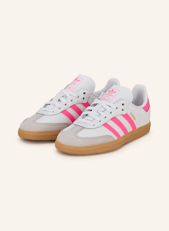 adidas Originals Sneaker SAMBA OG C WEISS/ NEONPINK