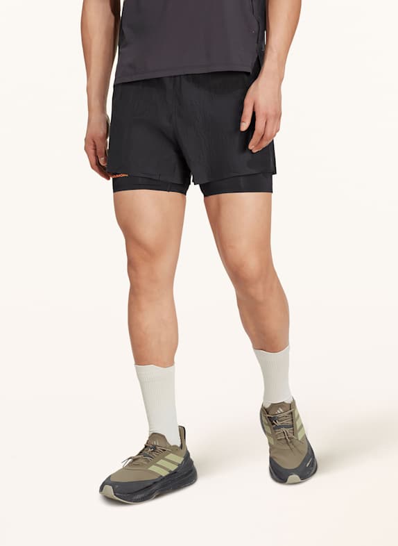 adidas 2-in-1 hardloopshort ADI365 BLACK
