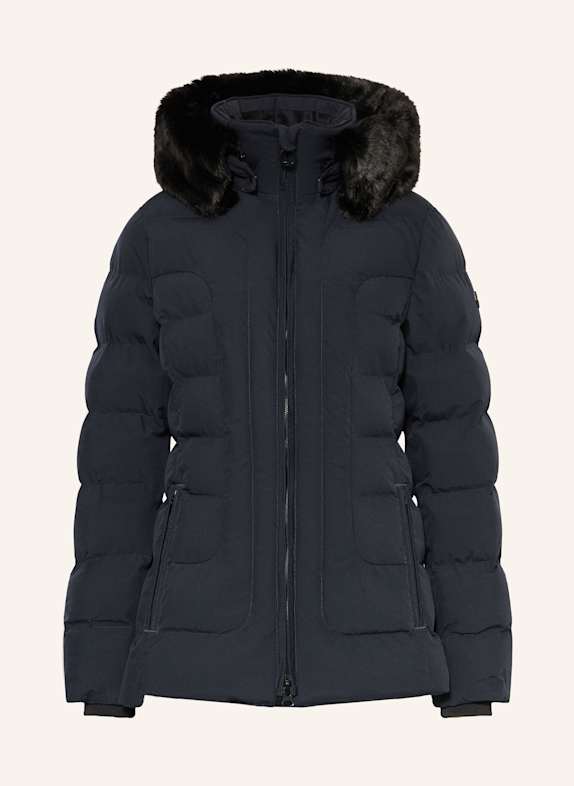 WELLENSTEYN Steppjacke BELVITESSE MEDIUM mit DUPONT™ SORONA®-Isolierung und abnehmbarem Kunstpelz DUNKELBLAU