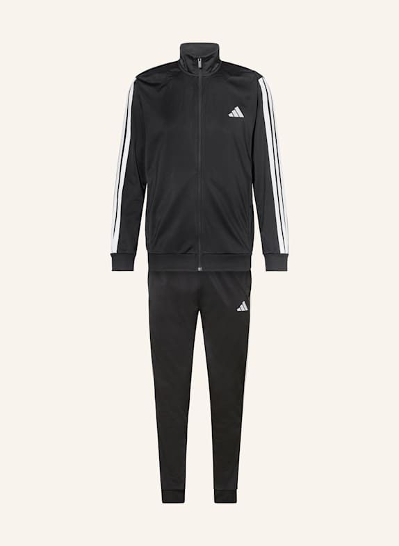 adidas Trainingsanzug 3 STRIPES SCHWARZ/ WEISS