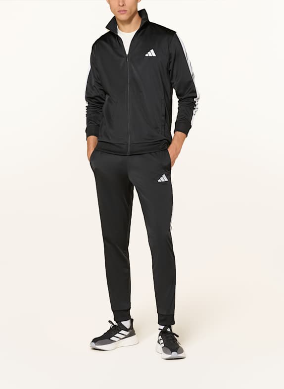 adidas Trainingspak 3 STRIPES ZWART / WIT