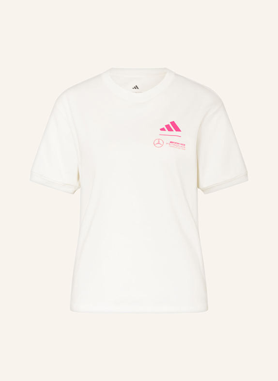 adidas T-Shirt MERCEDES - AMG PETRONAS FORMULA ONE TEAM SUMMER GRAPHIC TEE WOMEN ECRU/ SCHWARZ/ LACHS