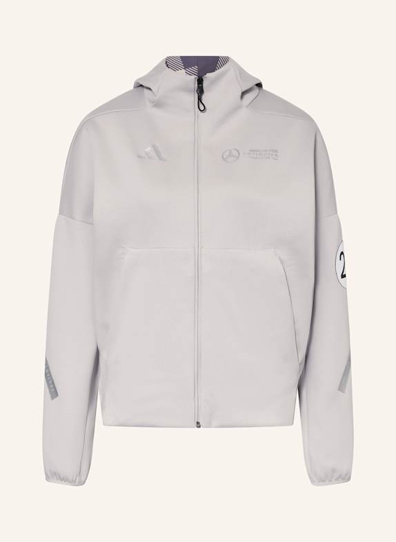 adidas Sweatjacke MERCEDES - AMG PETRONAS FORMULA ONE TEAM SILVER ARROWS HELLGRAU