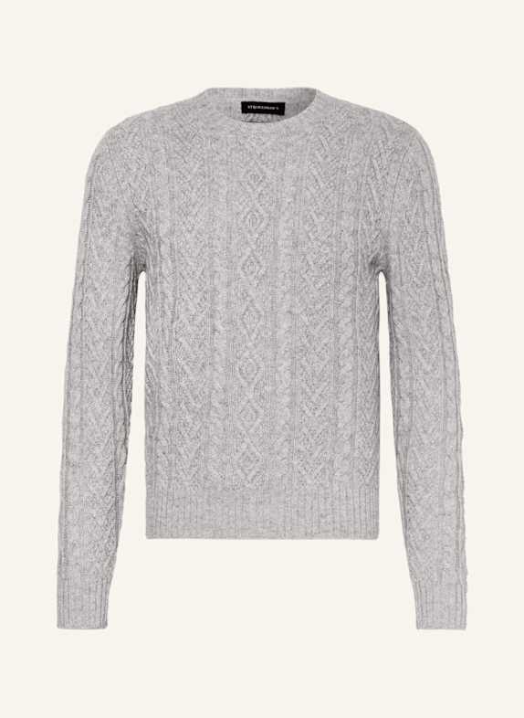 STROKESMAN'S Cashmere-Pullover GRAU
