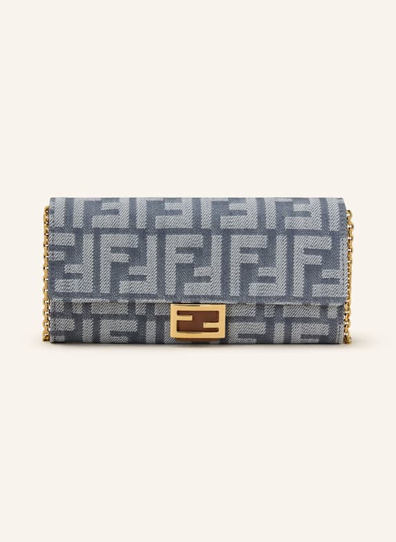 FENDI Neck wallet BAGUETTE BLUE GRAY