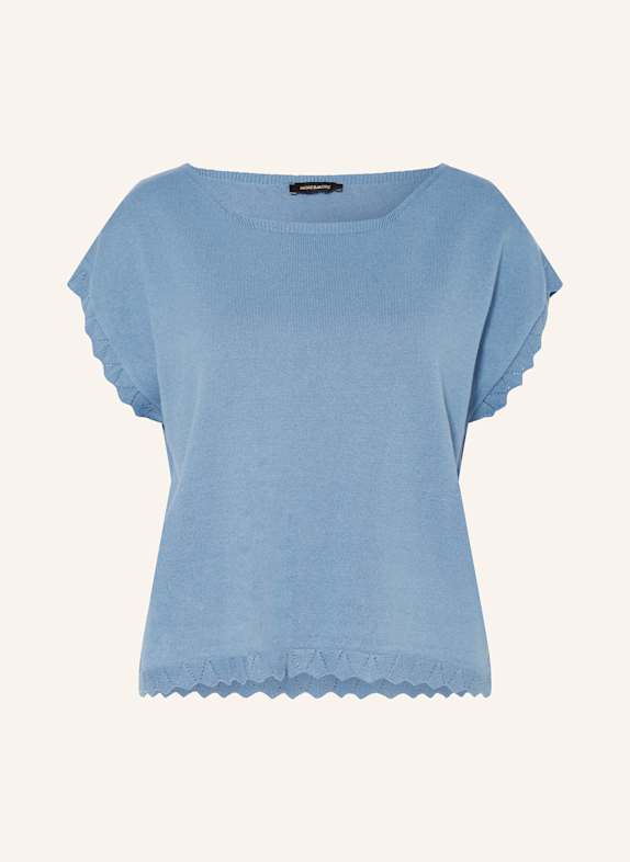 MORE & MORE Strickshirt BLAUGRAU