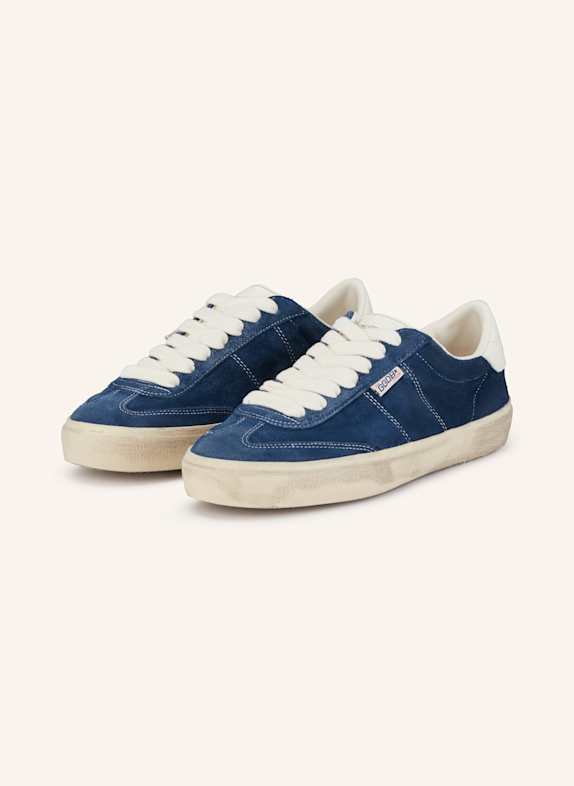 GOLDEN GOOSE Sneaker SOUL STAR ECRU/ DUNKELBLAU