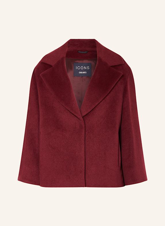 ICONS CINZIA ROCCA veste caban ROUGE FONCÉ