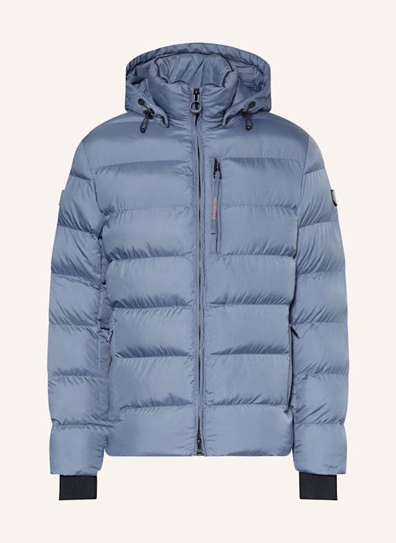 WELLENSTEYN Steppjacke BLACKBIRD mit DUPONT™ SORONA®-Isolierung und abnehmbarer Kapuze BLAUGRAU