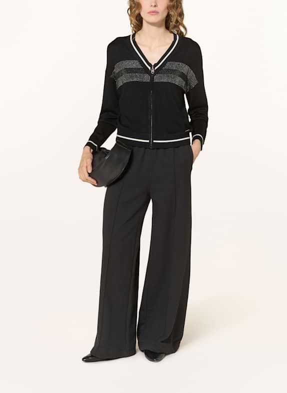 LIU JO Vest CARDI met sierstenen ZWART